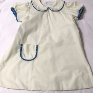 Lullaby Set girls 3T dress with piping